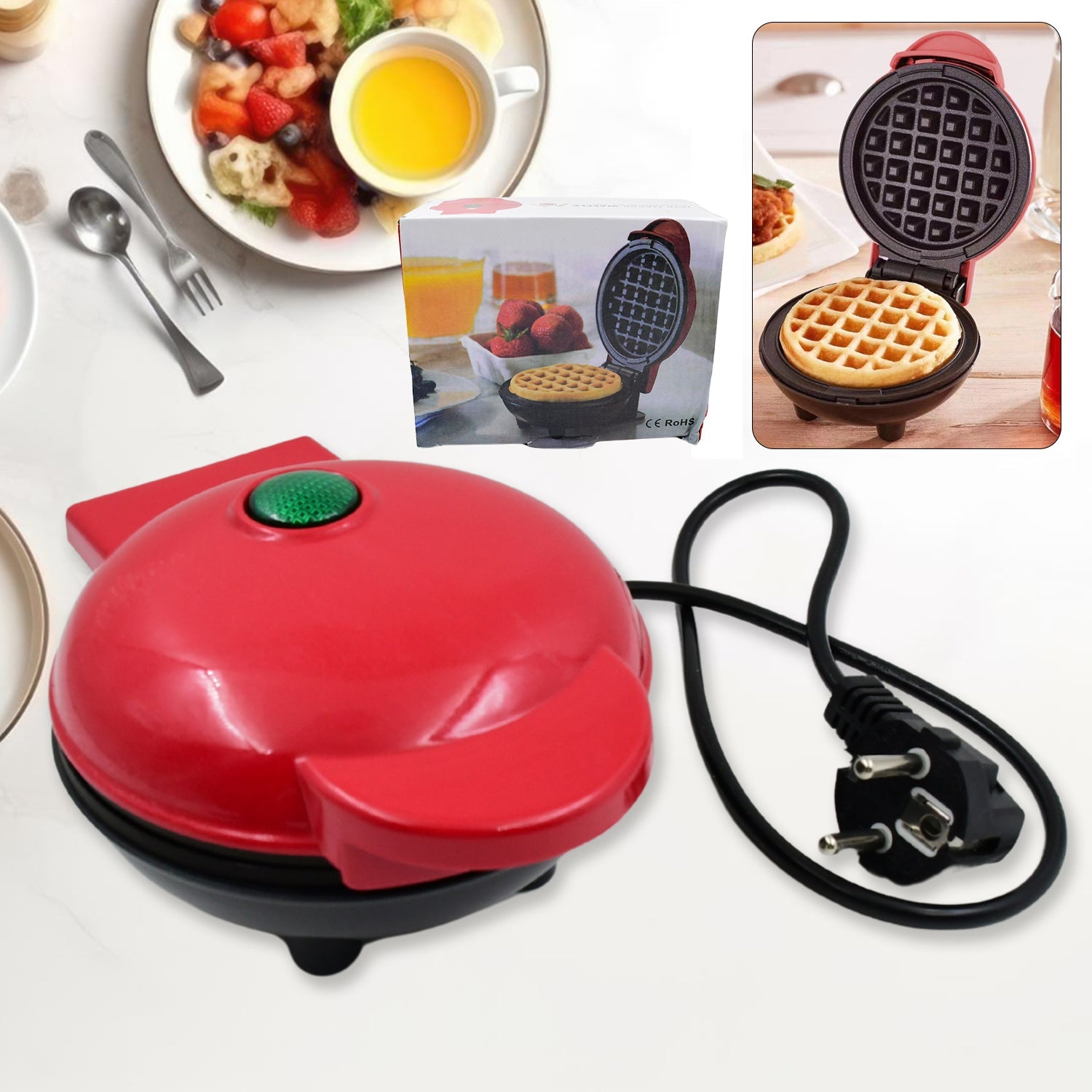 Mini Waffle Maker Machine Waffle Iron Home Appliances Kitchen Gift Easy To Clean, On-Stick Surfaces, Perfect Breakfast, Dessert, Sandwich, Pan Cakes, Paninis / Other Snacks Machine Mini Waffle Maker Machine Waffle Iron Home Appliances Kitchen Gift Easy To Clean, On-Stick Surfaces, Perfect Breakfast, Dessert, Sandwich, Pan Cakes, Paninis / Other Snacks Machine